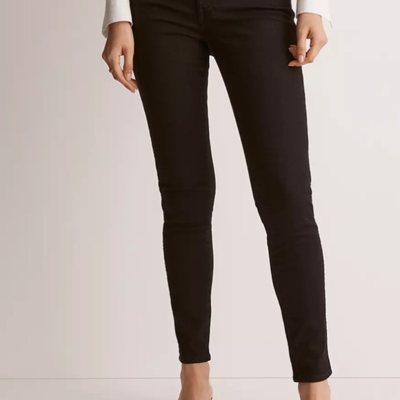 10” High- Rise Women Skinny Jeans Black Sz 24 Madewell - Picture 4 of 16